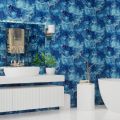 Luxe Collection Marble Heavyweight Vinyl Wallpaper Blue